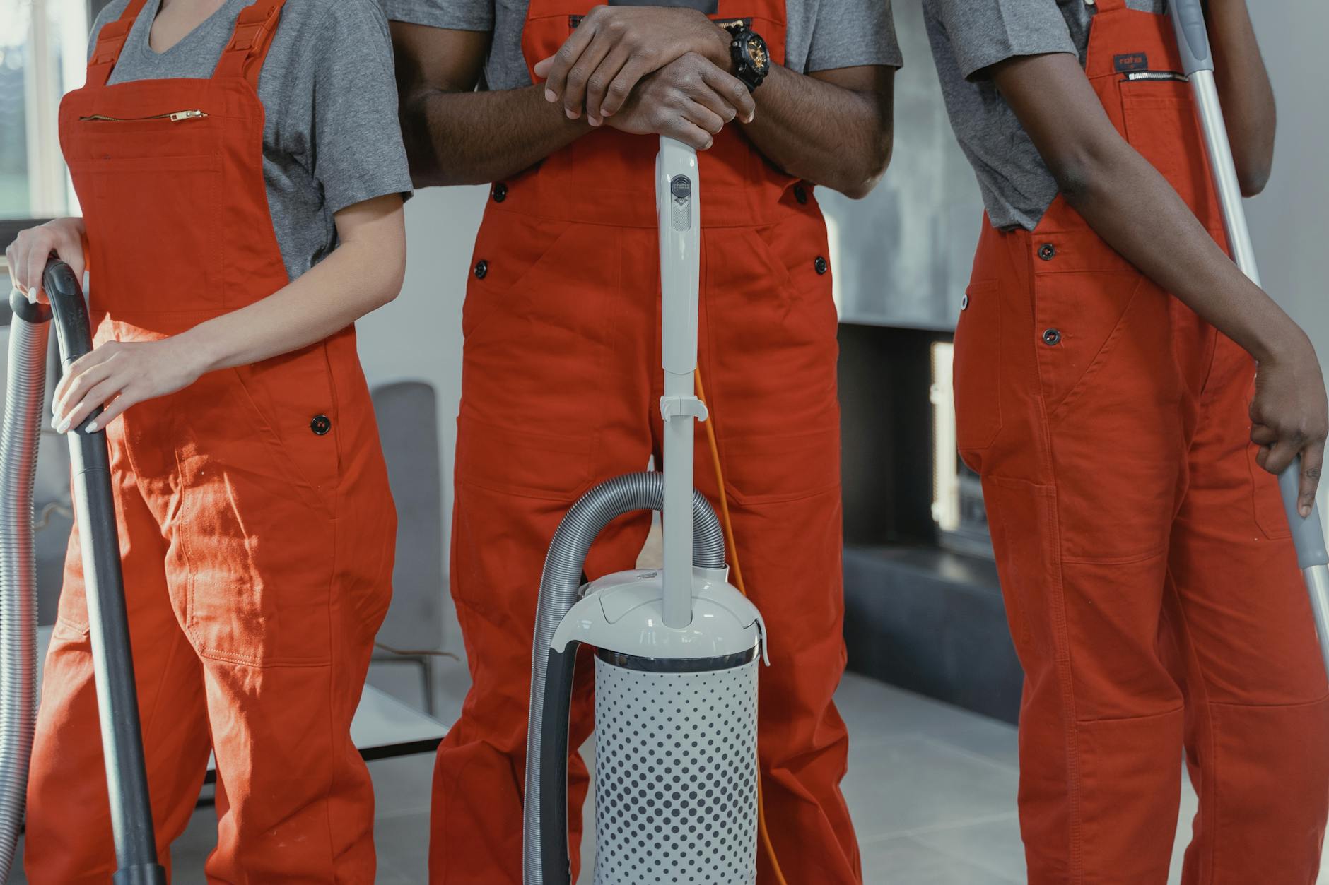 The cleaning team